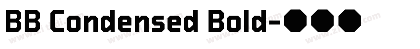 BB Condensed Bold字体转换